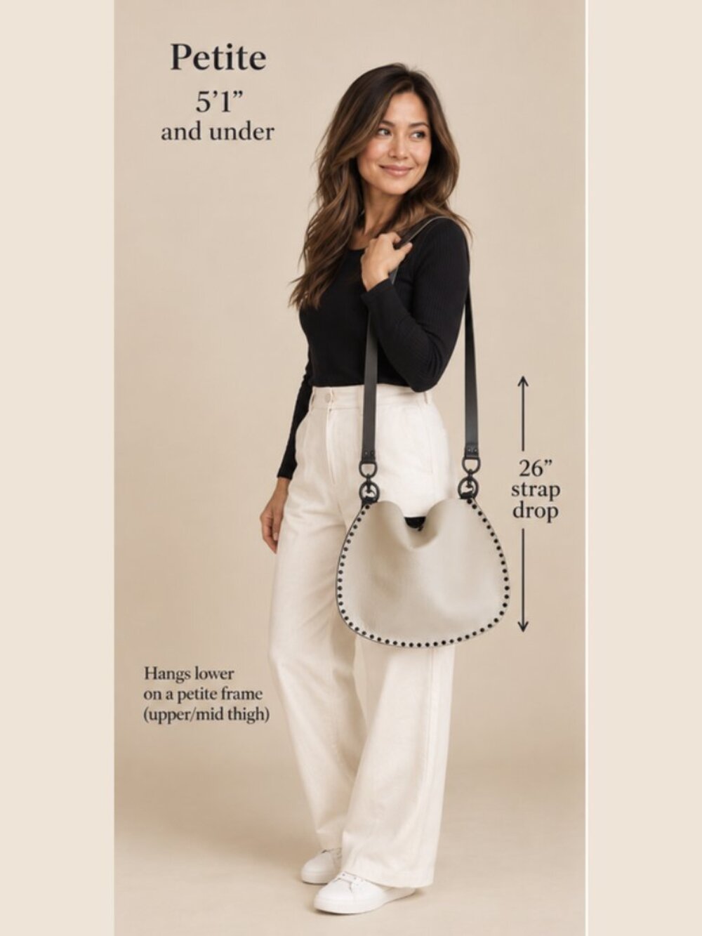 Rebellion Bag by Stephanie Wheat Medium X-Body | Fog + Black | Two-Toned - Picture 7 of 7